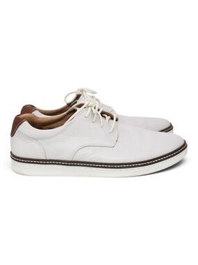 Johnston & Murphy McGuffey Sheepskin White Leather Lace-Up Shoes – Men's Size 9.